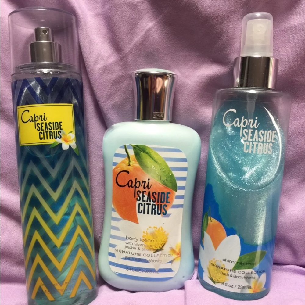Capri seaside citrus bbw set not for sale